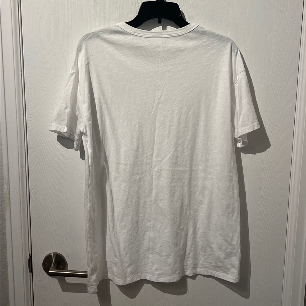 Aerie Vintage Style Oversize White Cotton Relaxed T-Shirt - Picture 8 of 9